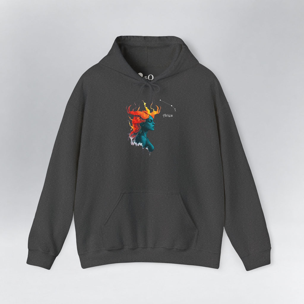 Aries I Zodiac Hoodie Dark Heather Hoodie