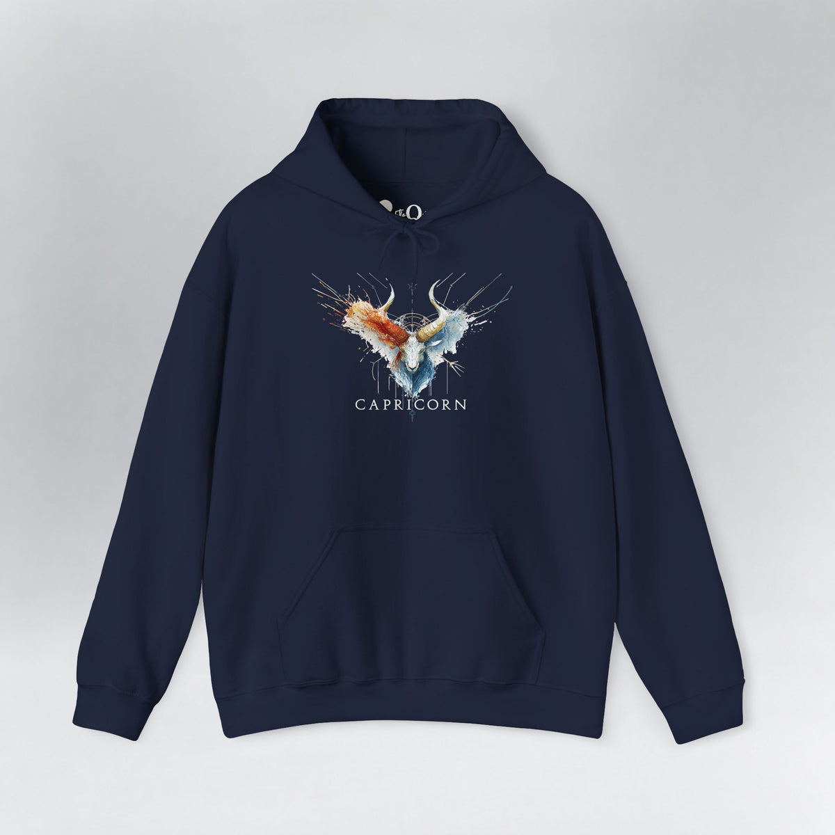 Capricorn Ibex Zodiac Hoodie Navy Hoodie