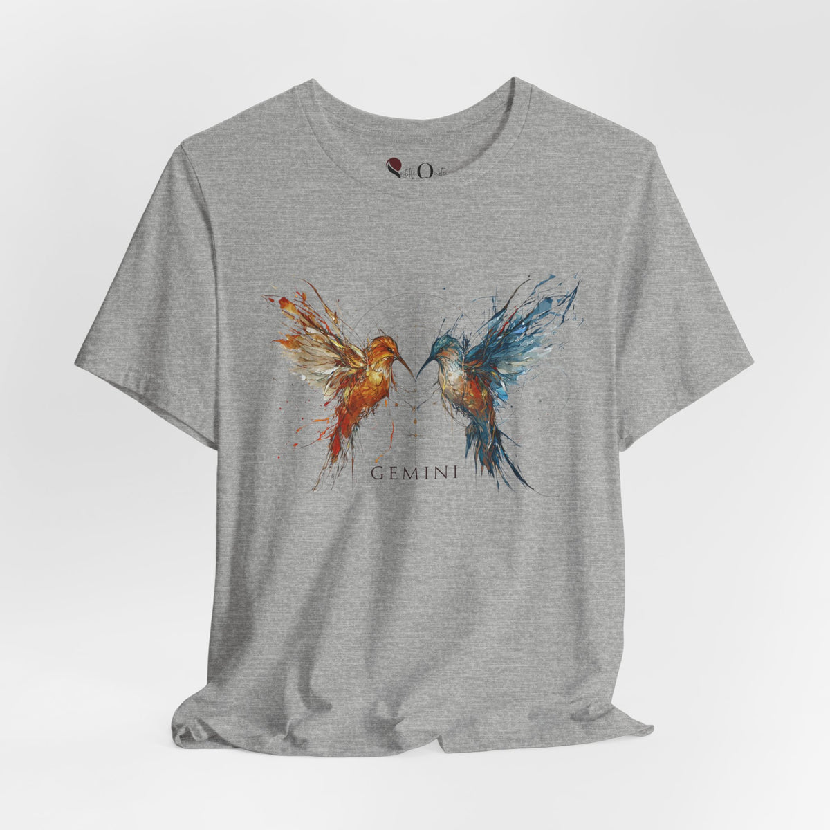 Gemini Hummingbird Zodiac T-Shirt Athletic Heather T-Shirt
