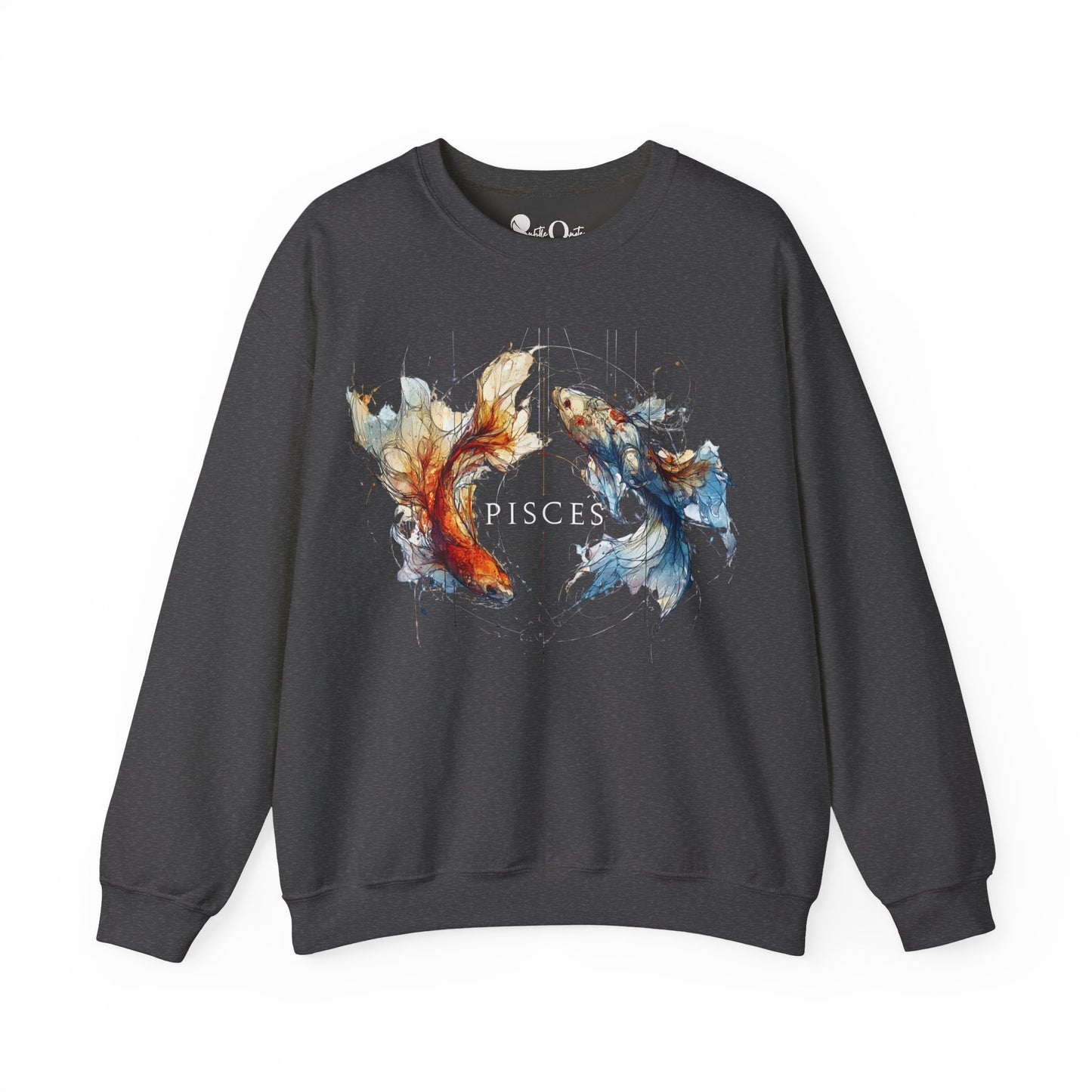 Pisces Koi Fish Heavy Blend™ Crewneck Sweatshirt | Zodiac Line