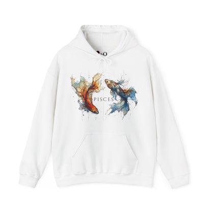 Pisces Koi Fish Heavy Blend™ Hoodie  | Zodiac Line