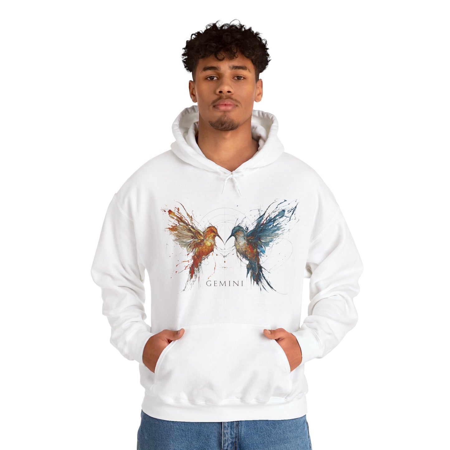 Gemini Hummingbird Heavy Blend™ Hoodie  | Zodiac Line