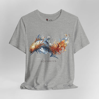 Aquarius Dolphin Zodiac T-Shirt
