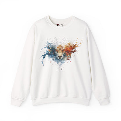 Leo Lion Heavy Blend™ Crewneck Sweatshirt | Zodiac Line