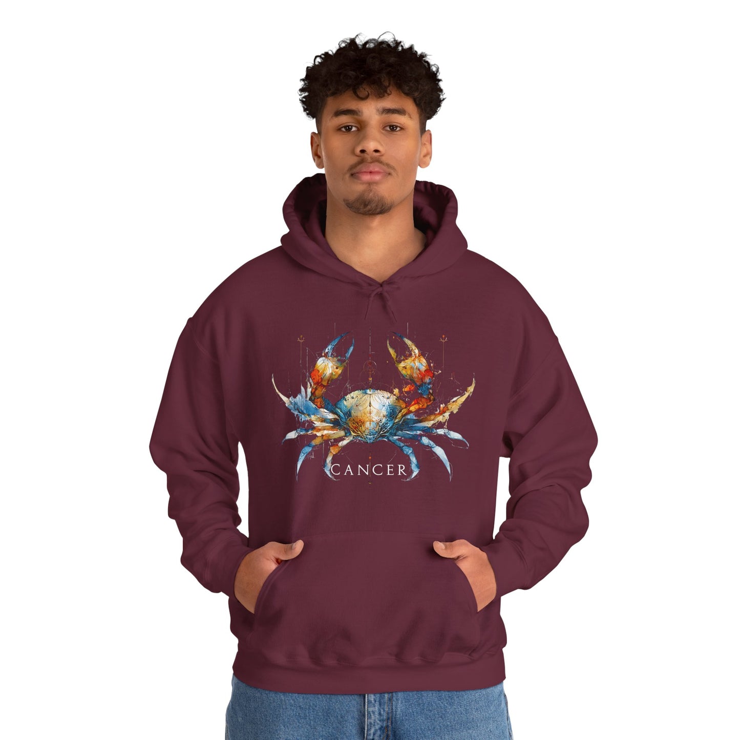 Cancer Crab Heavy Blend™ Hoodie  | Zodiac Line
