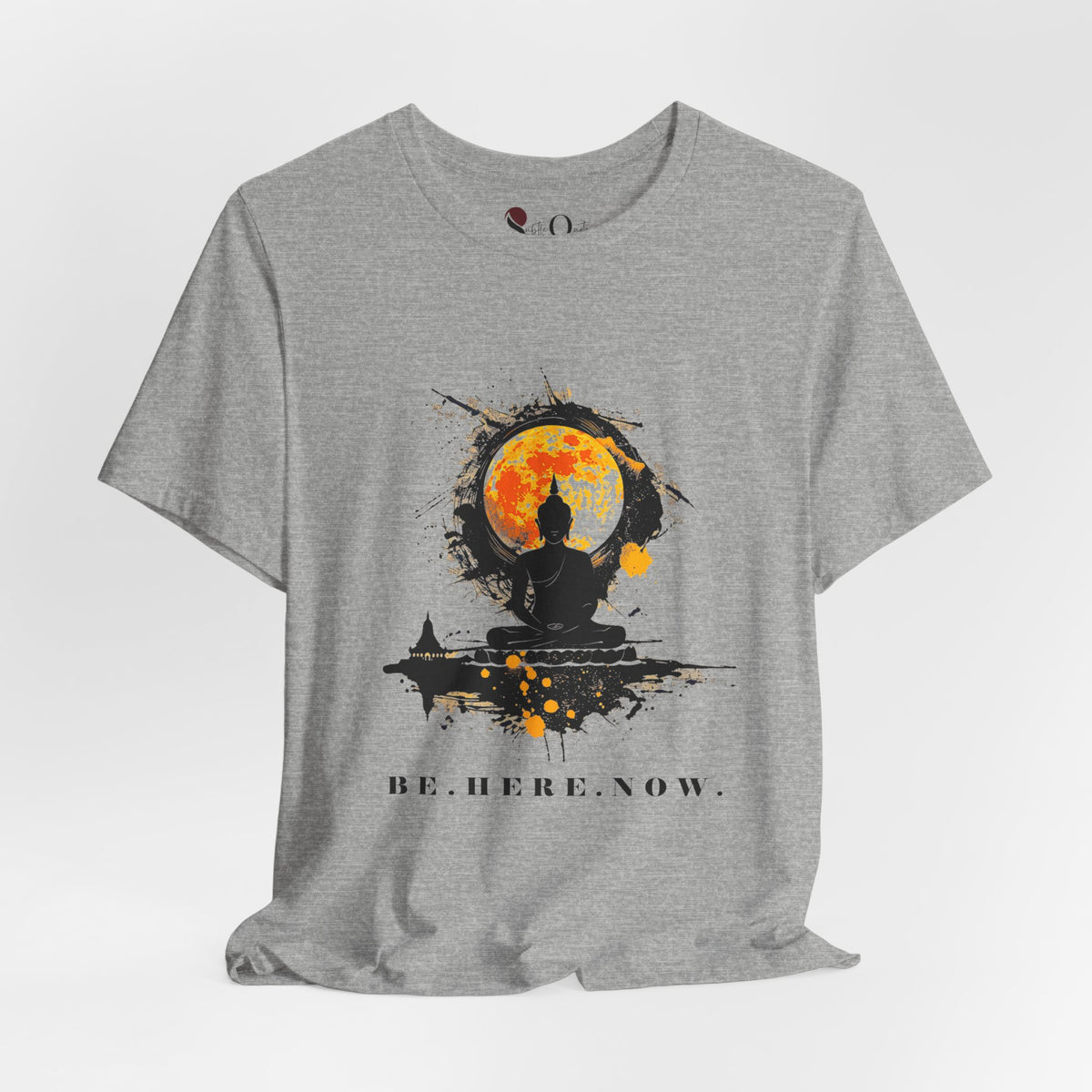 Be. Here. Now. Buddha Athletic Heather T-Shirt