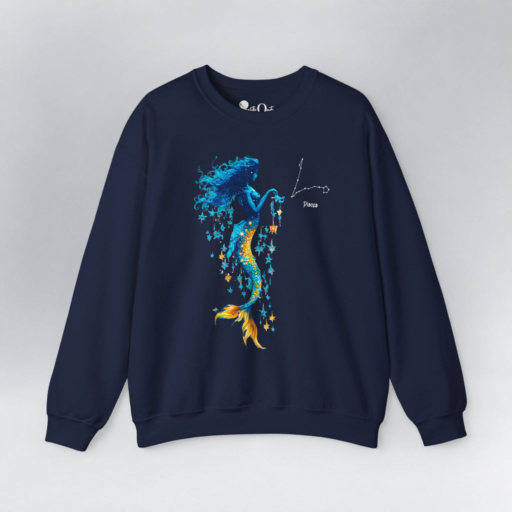 Pisces Zodiac Sweatshirt Navy Sweatshirt
