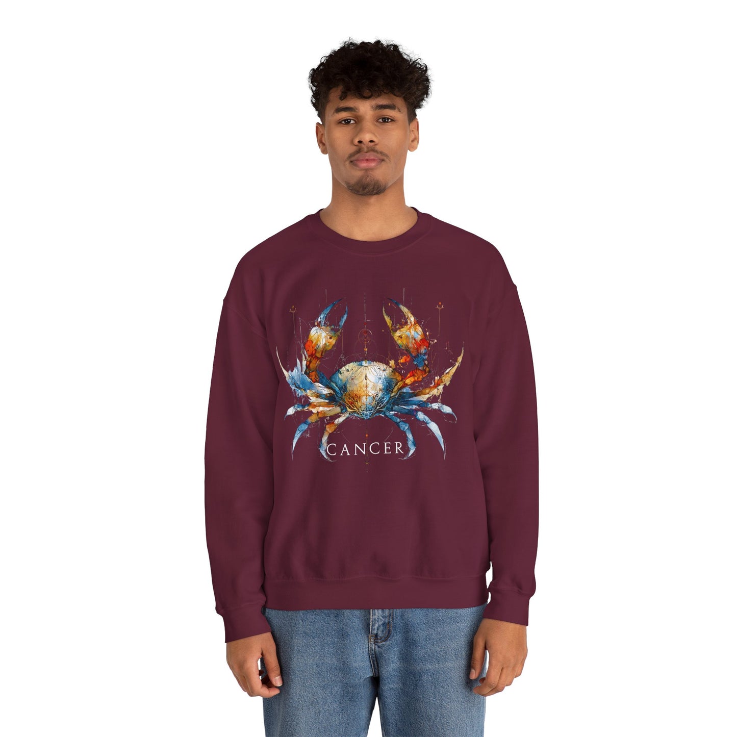 Cancer Crab Heavy Blend™ Crewneck Sweatshirt | Zodiac Line