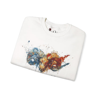 Aries Ram Heavy Blend™ Crewneck Sweatshirt | Zodiac Line