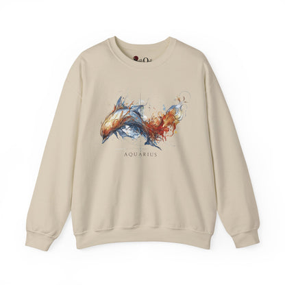 Aquarius Dolphin Zodiac Sweatshirt