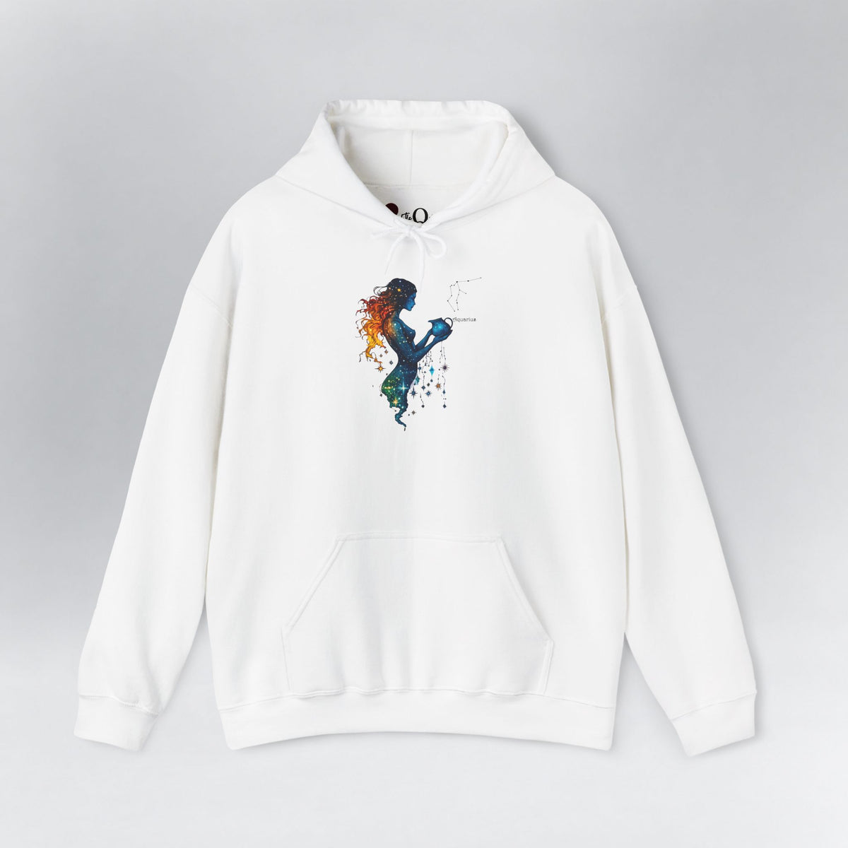 Aquarius Zodiac Hoodie White Hoodie