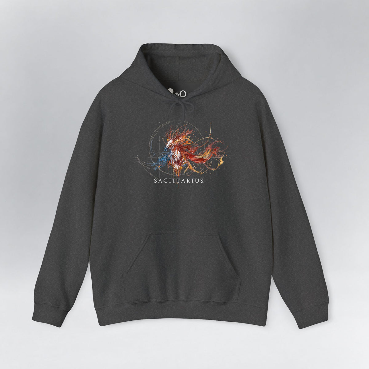 Sagittarius Horse Zodiac Hoodie Dark Heather Hoodie