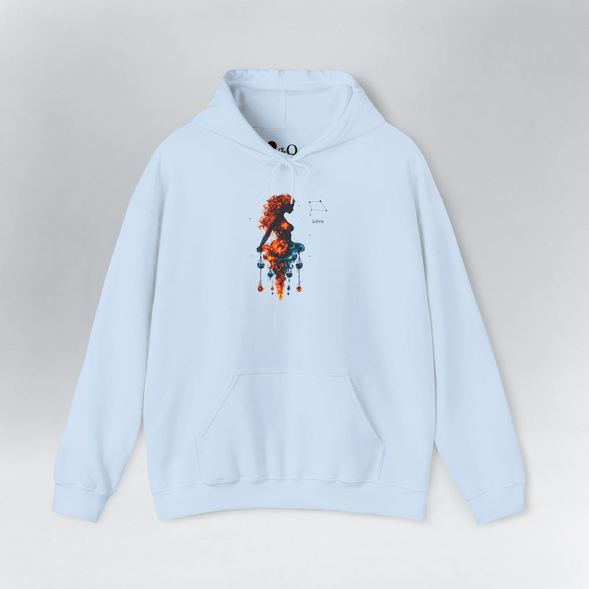 Libra Zodiac Hoodie Light Blue Hoodie