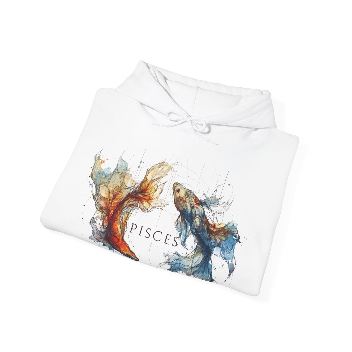 Pisces Koi Fish Heavy Blend™ Hoodie  | Zodiac Line
