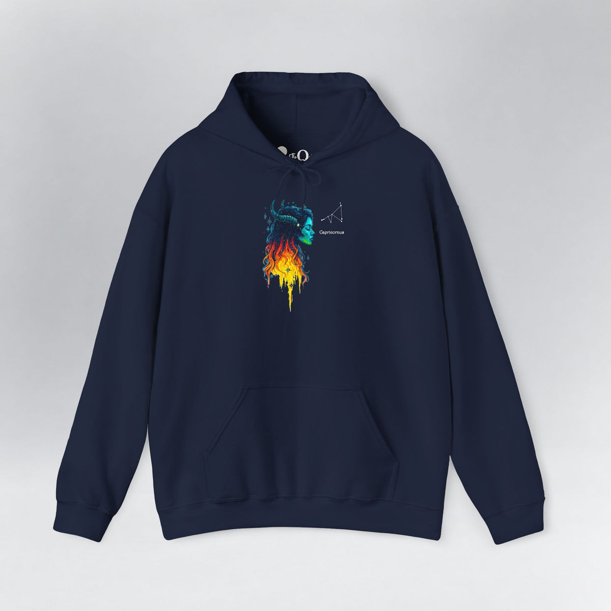 Capricorn I Zodiac Hoodie Navy Hoodie