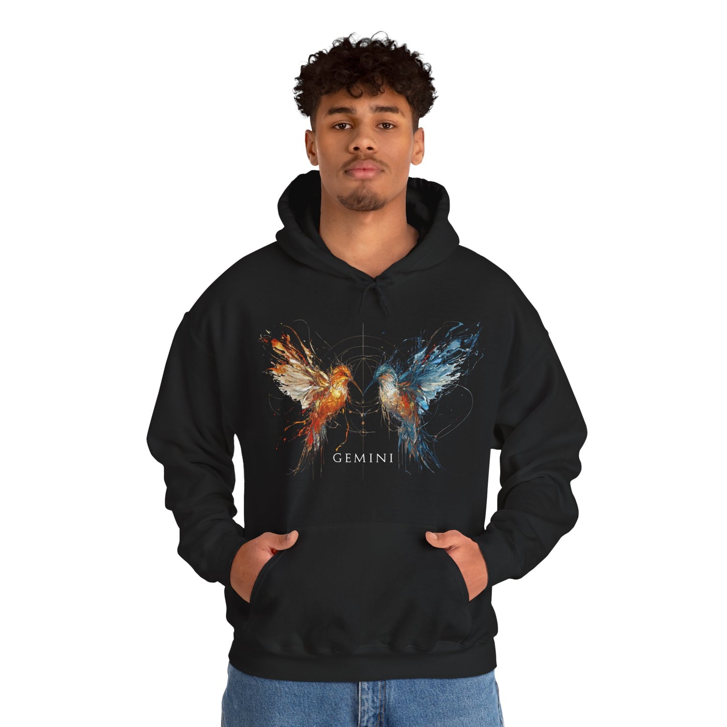 Gemini Hummingbird Heavy Blend™ Hoodie  | Zodiac Line