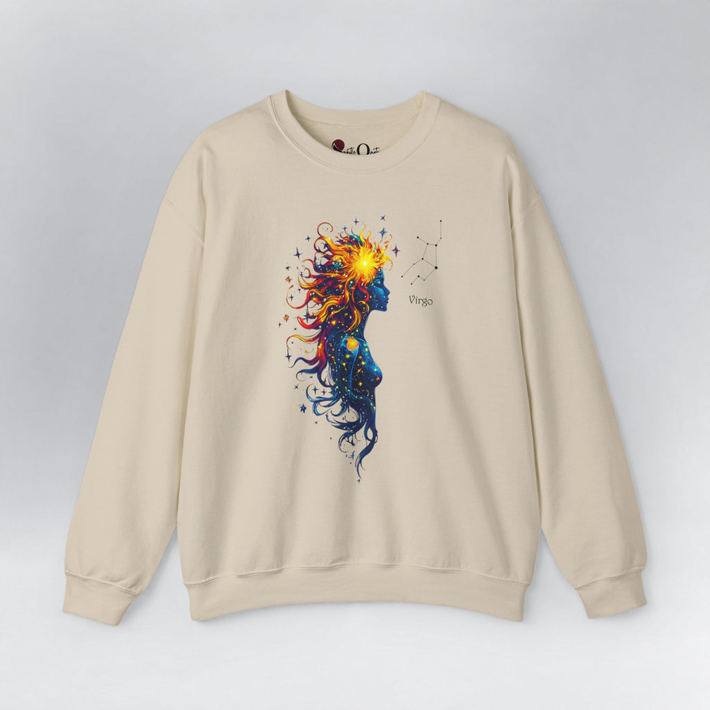 Virgo Goddess Astraea Zodiac Sweatshirt Sand Sweatshirt