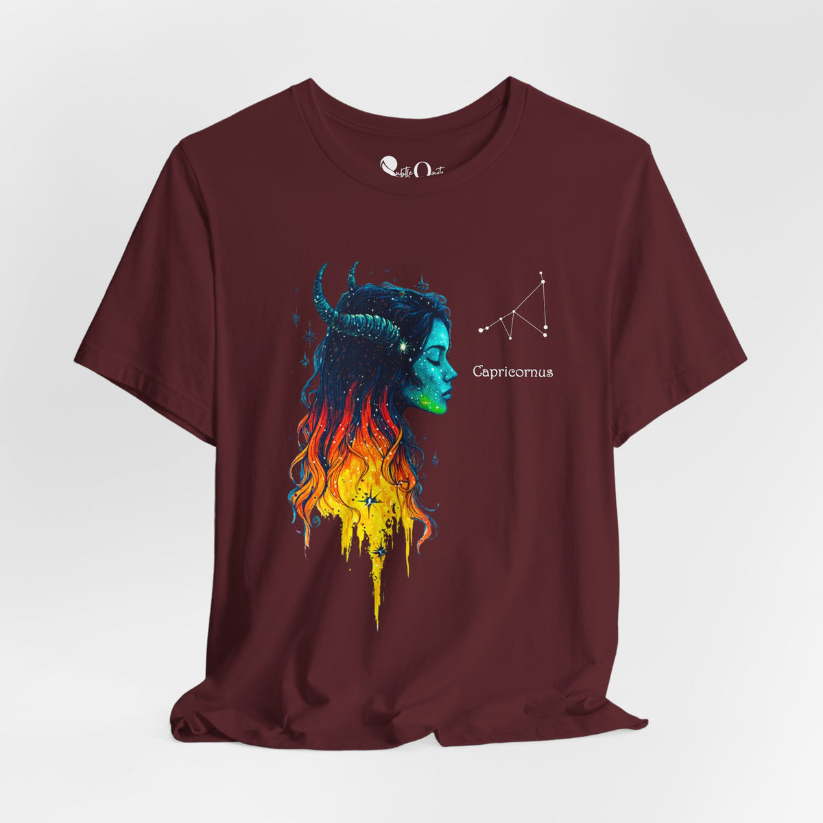 Capricorn Zodiac T-Shirt Maroon T-Shirt