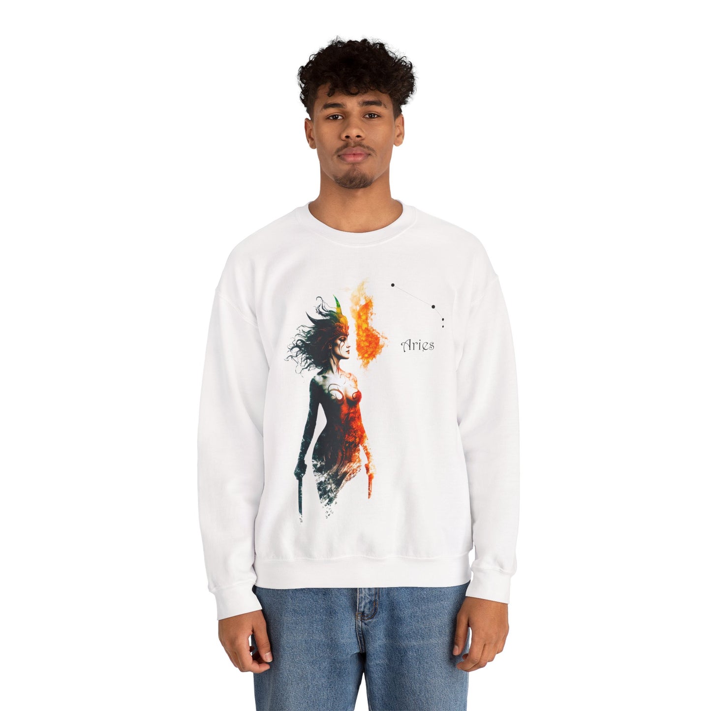 Aries Heavy Blend™ Crewneck Sweatshirt | Zodiac Line