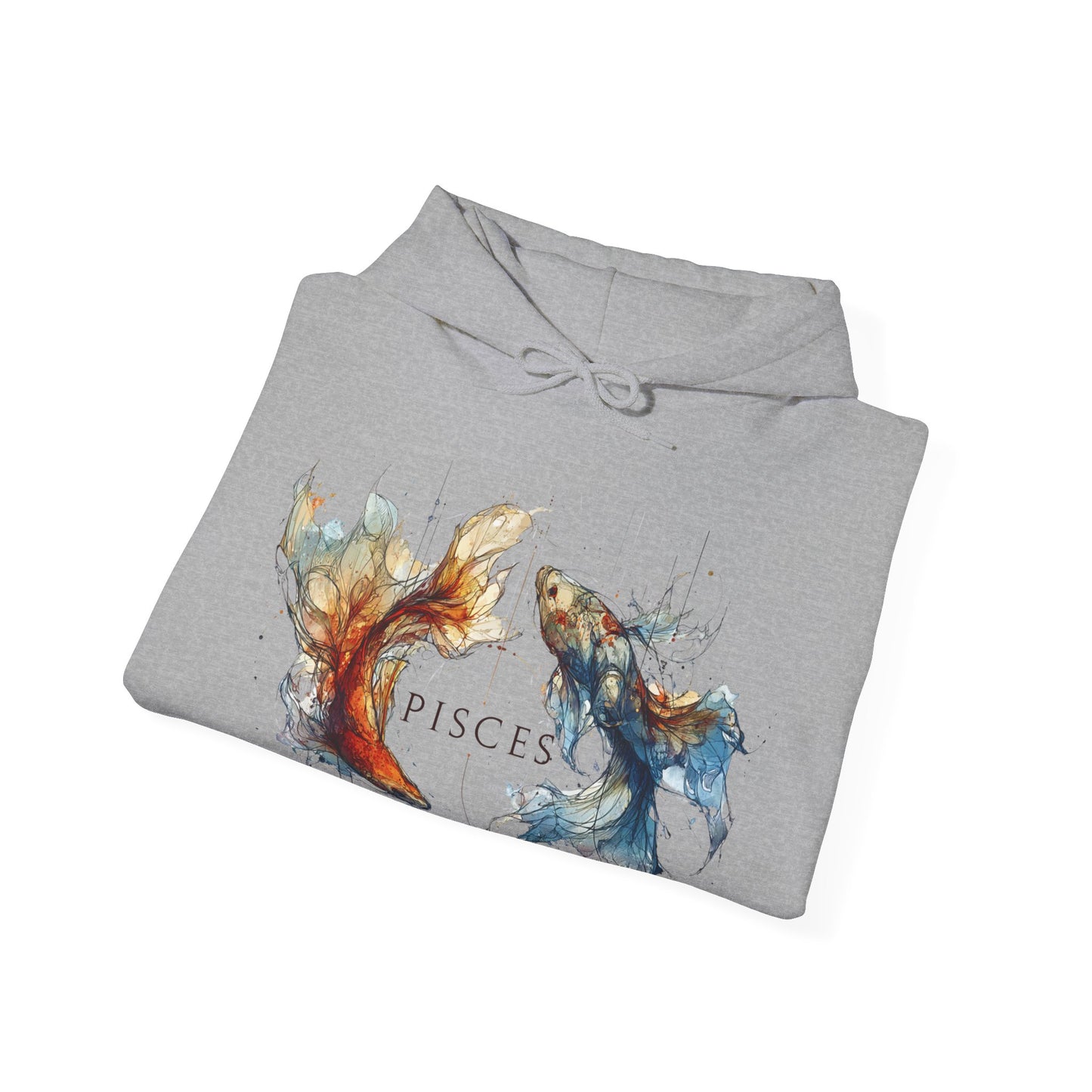 Pisces Koi Fish Heavy Blend™ Hoodie  | Zodiac Line