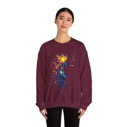Virgo Goddess Astraea Heavy Blend™ Crewneck Sweatshirt | Zodiac Line