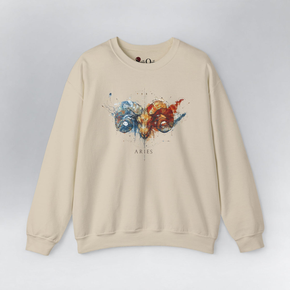 Aries Ram Zodiac Sweatshirt Sand Sweatshirt