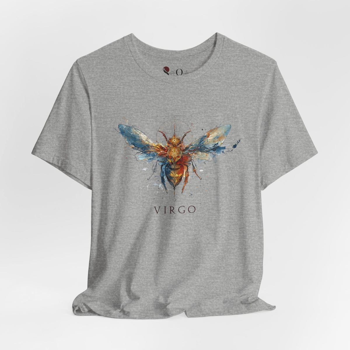Virgo Honeybee Zodiac T-Shirt Athletic Heather T-Shirt