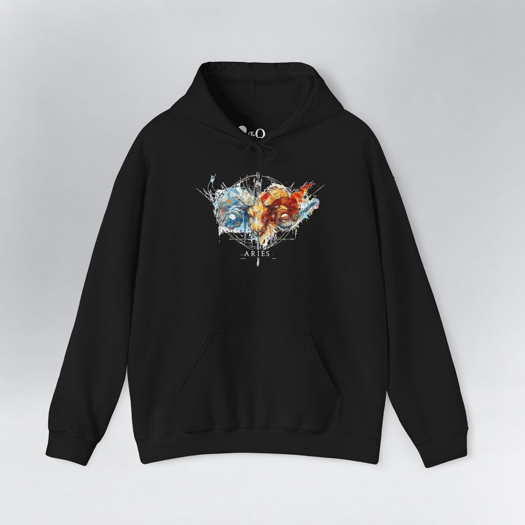 Aries Ram Zodiac Hoodie Black Hoodie