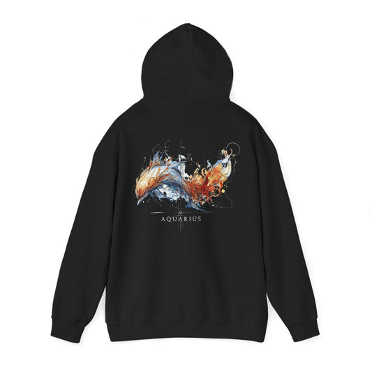 Aquarius Dolphin Zodiac Hoodie