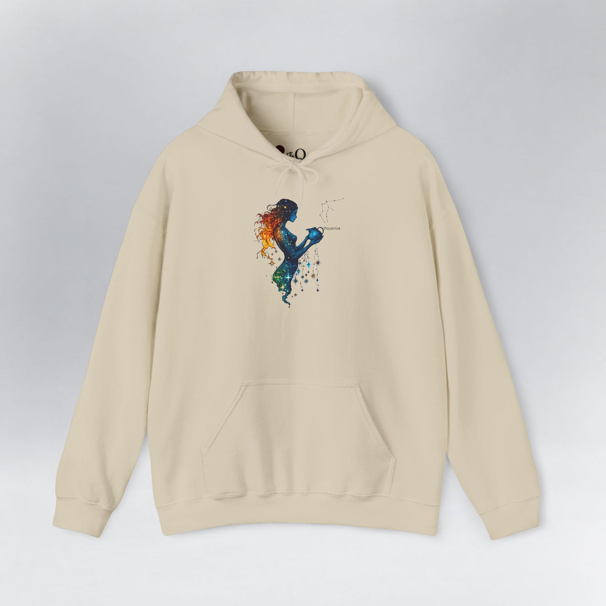 Aquarius Zodiac Hoodie Sand Hoodie