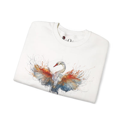 Libra Swan Heavy Blend™ Crewneck Sweatshirt | Zodiac Line