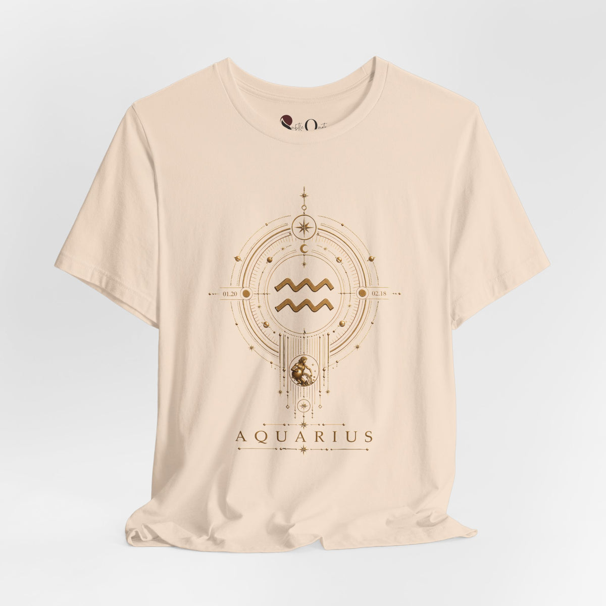 Aquarius Medallion Zodiac T-shirt