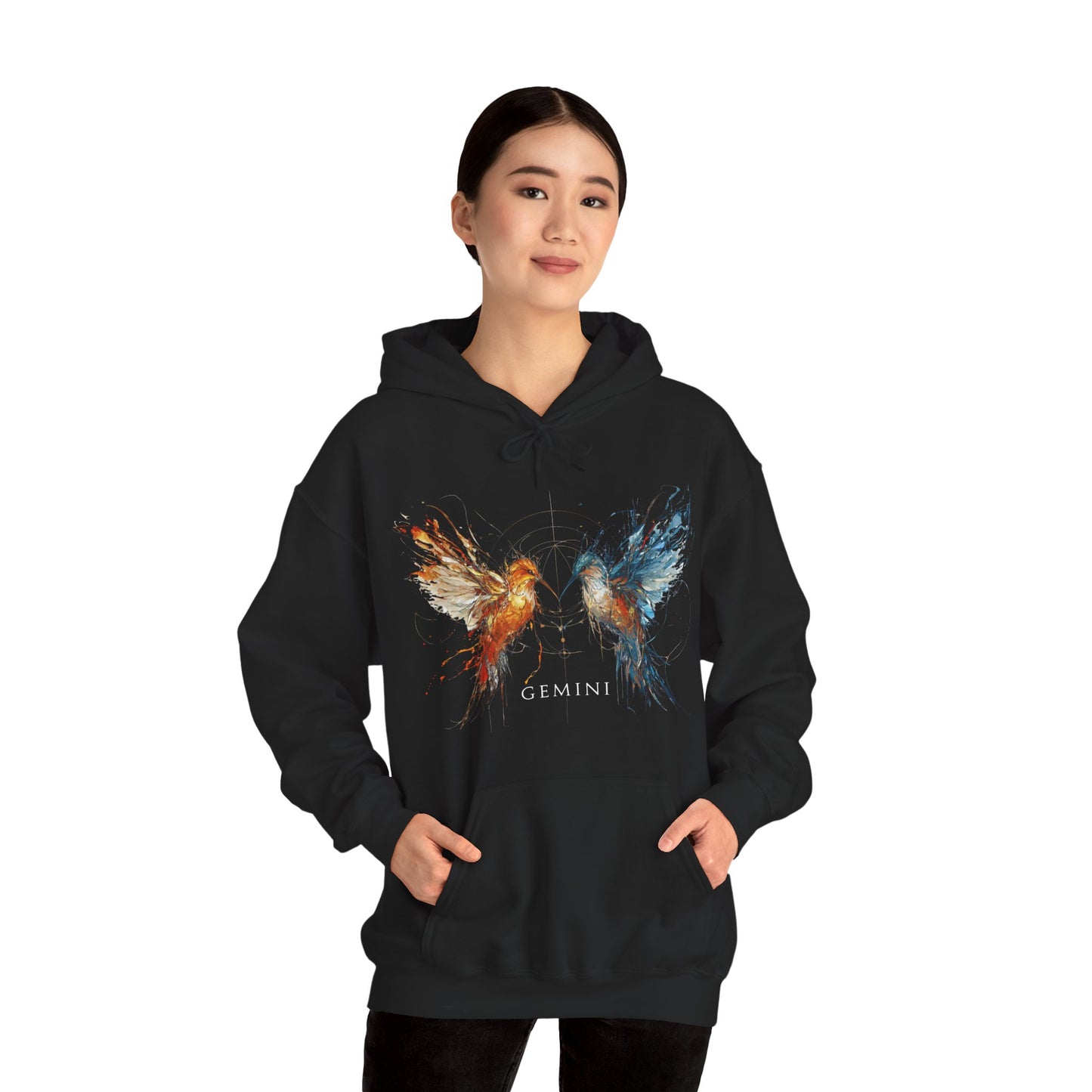 Gemini Hummingbird Heavy Blend™ Hoodie  | Zodiac Line