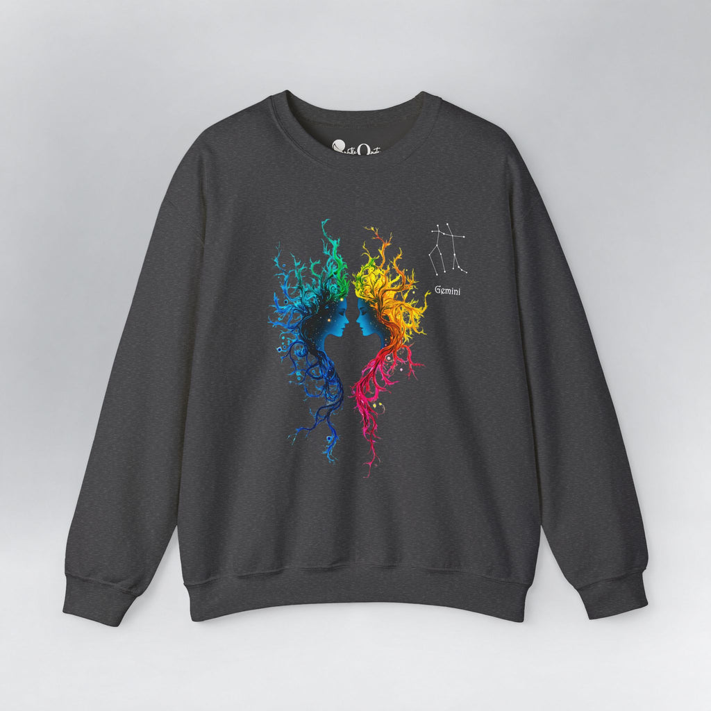 Gemini Zodiac Sweatshirt Dark Heather Sweatshirt