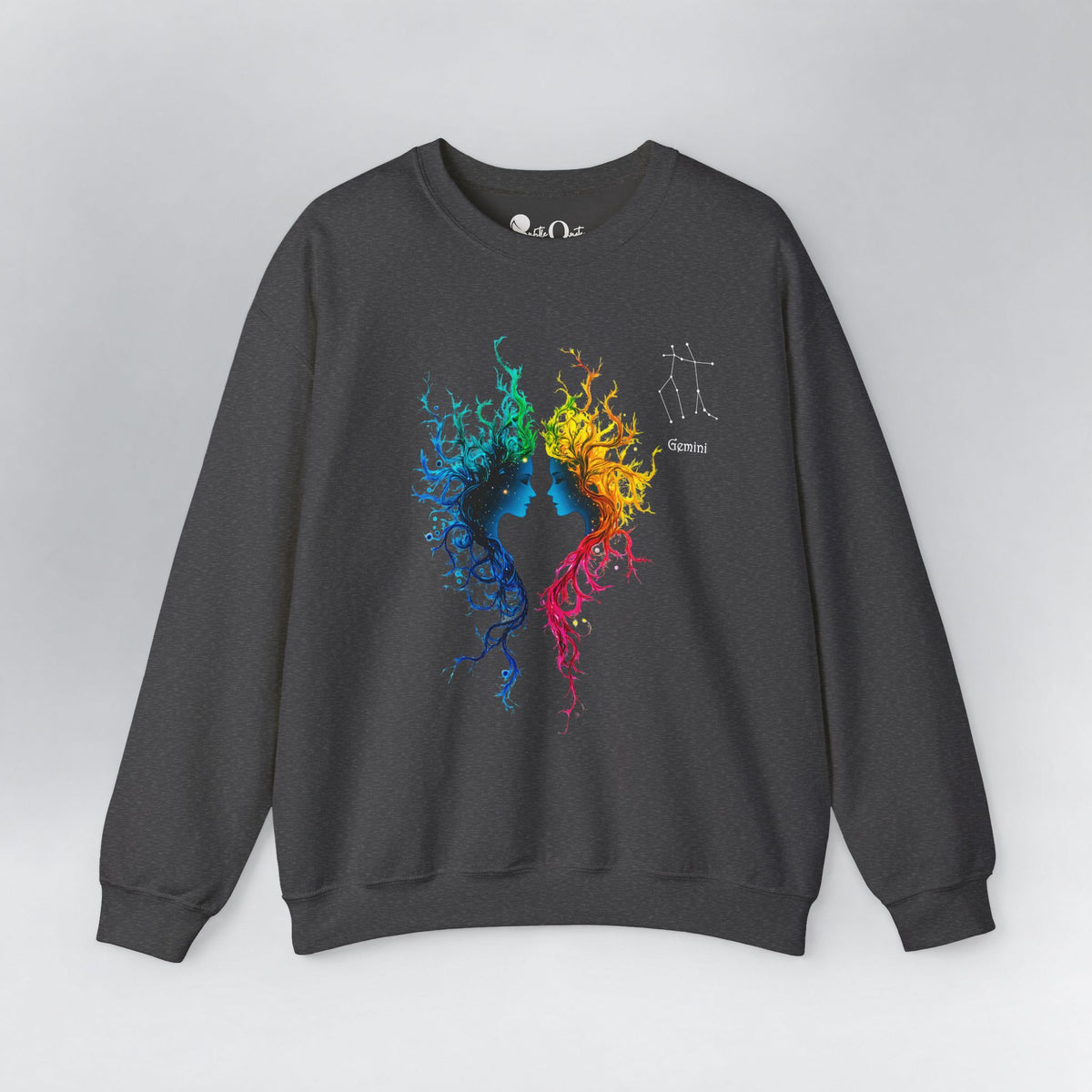 Gemini Zodiac Sweatshirt Dark Heather Sweatshirt