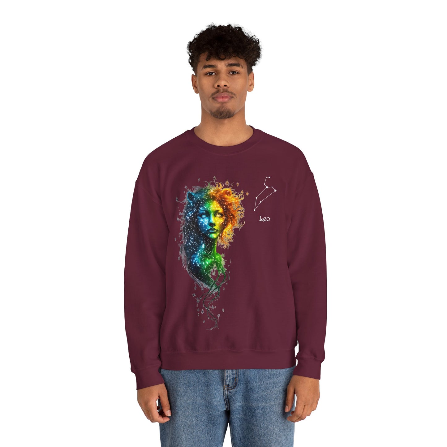 Leo Heavy Blend™ Crewneck Sweatshirt | Zodiac Line