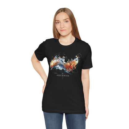 Aquarius Dolphin Dark | Zodiac Line