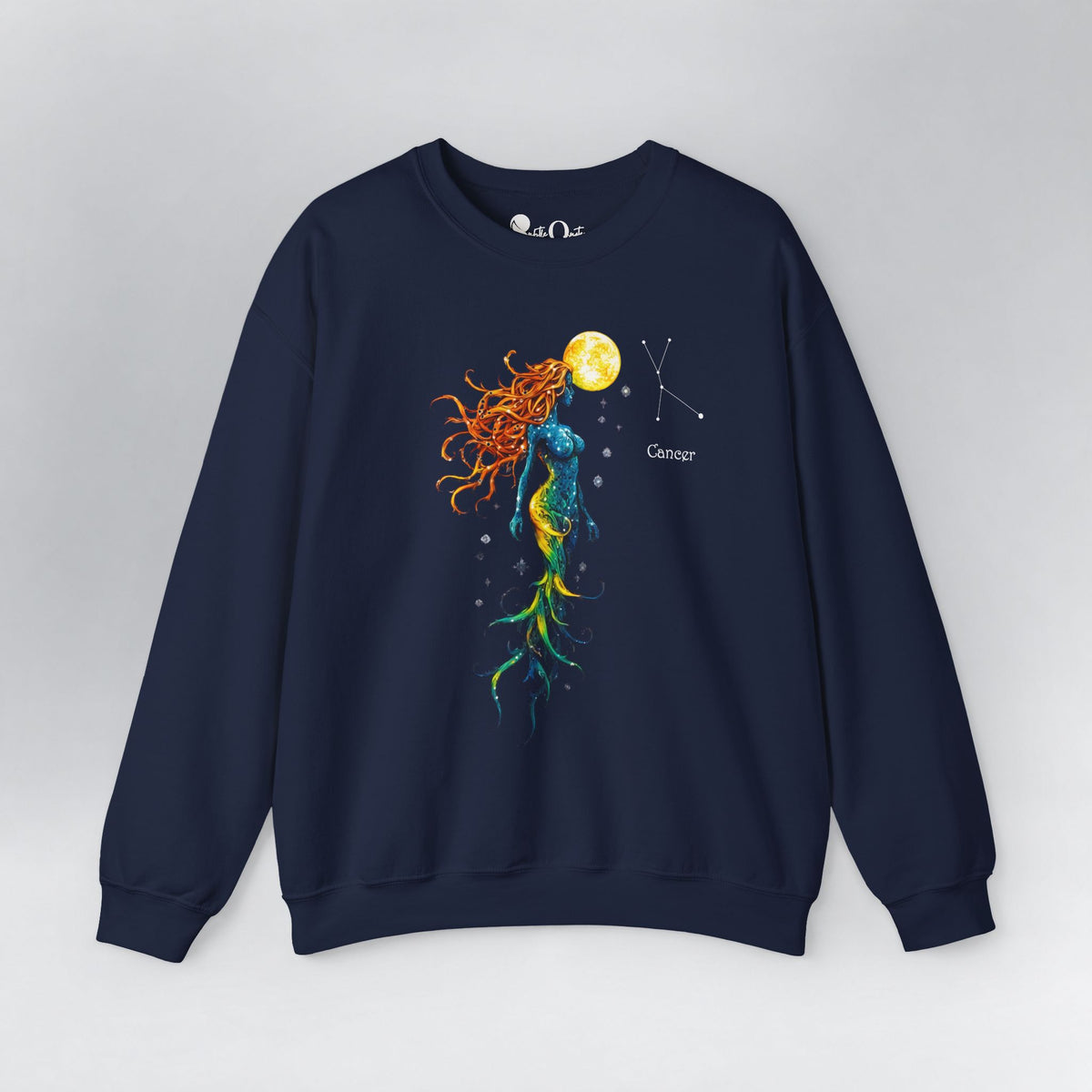 Cancer Zodiac Sweatshirt Navy Sweatshirt