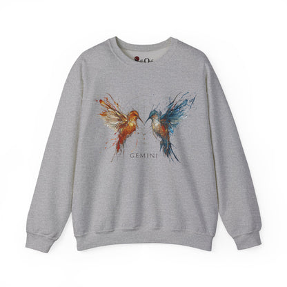 Gemini Hummingbird  Heavy Blend™ Crewneck Sweatshirt | Zodiac Line