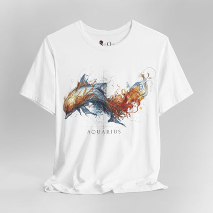 Aquarius Dolphin Zodiac T-Shirt