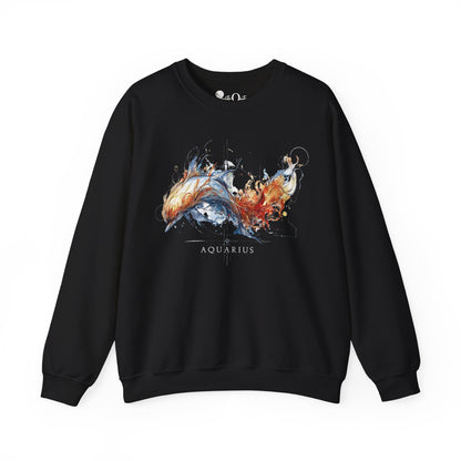 Aquarius Dolphin Zodiac Sweatshirt