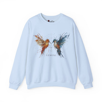 Gemini Hummingbird  Heavy Blend™ Crewneck Sweatshirt | Zodiac Line