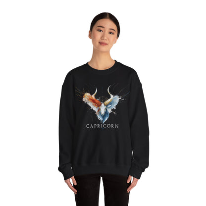 Capricorn Ibex Heavy Blend™ Crewneck Sweatshirt | Zodiac Line