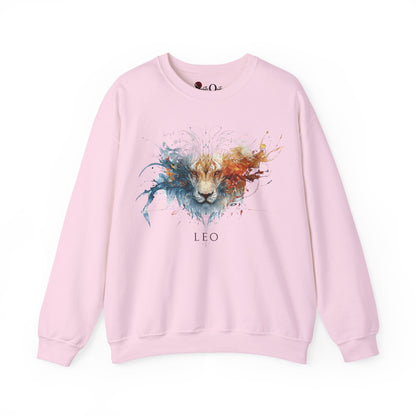 Leo Lion Heavy Blend™ Crewneck Sweatshirt | Zodiac Line