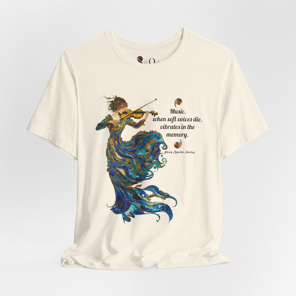 Echoes of Melody | Percy Bysshe Shelley Natural T-Shirt