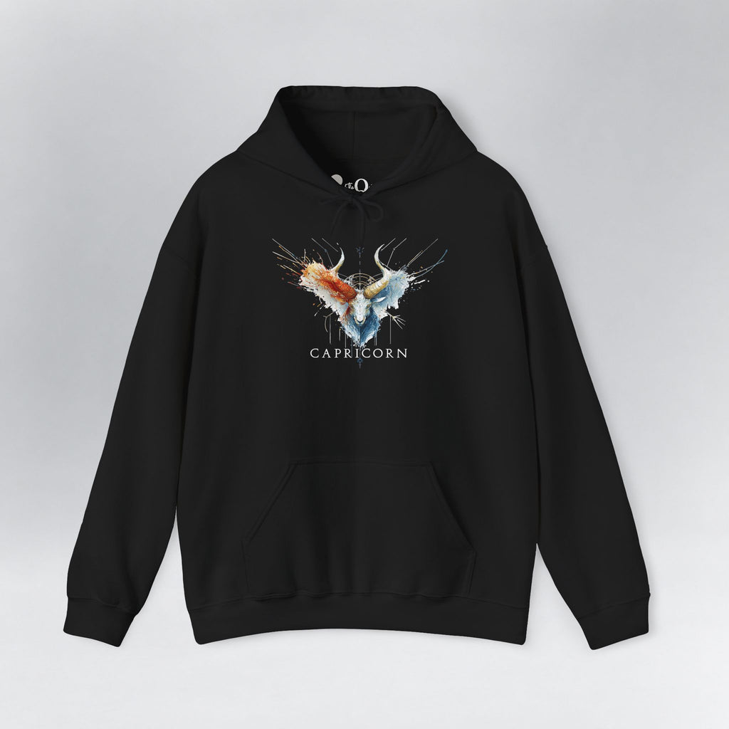Capricorn Ibex Zodiac Hoodie Black Hoodie