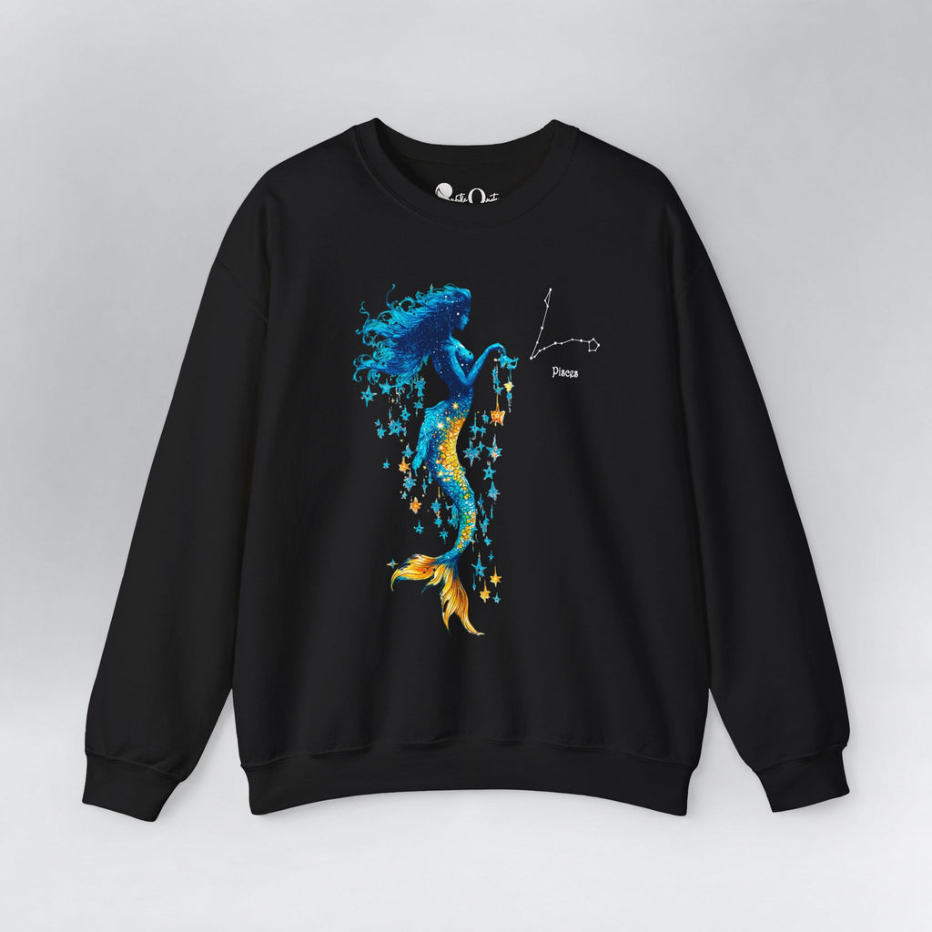Pisces Zodiac Sweatshirt Black Sweatshirt