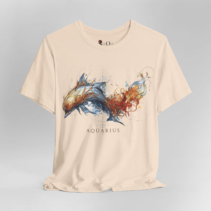 Aquarius Dolphin Zodiac T-Shirt