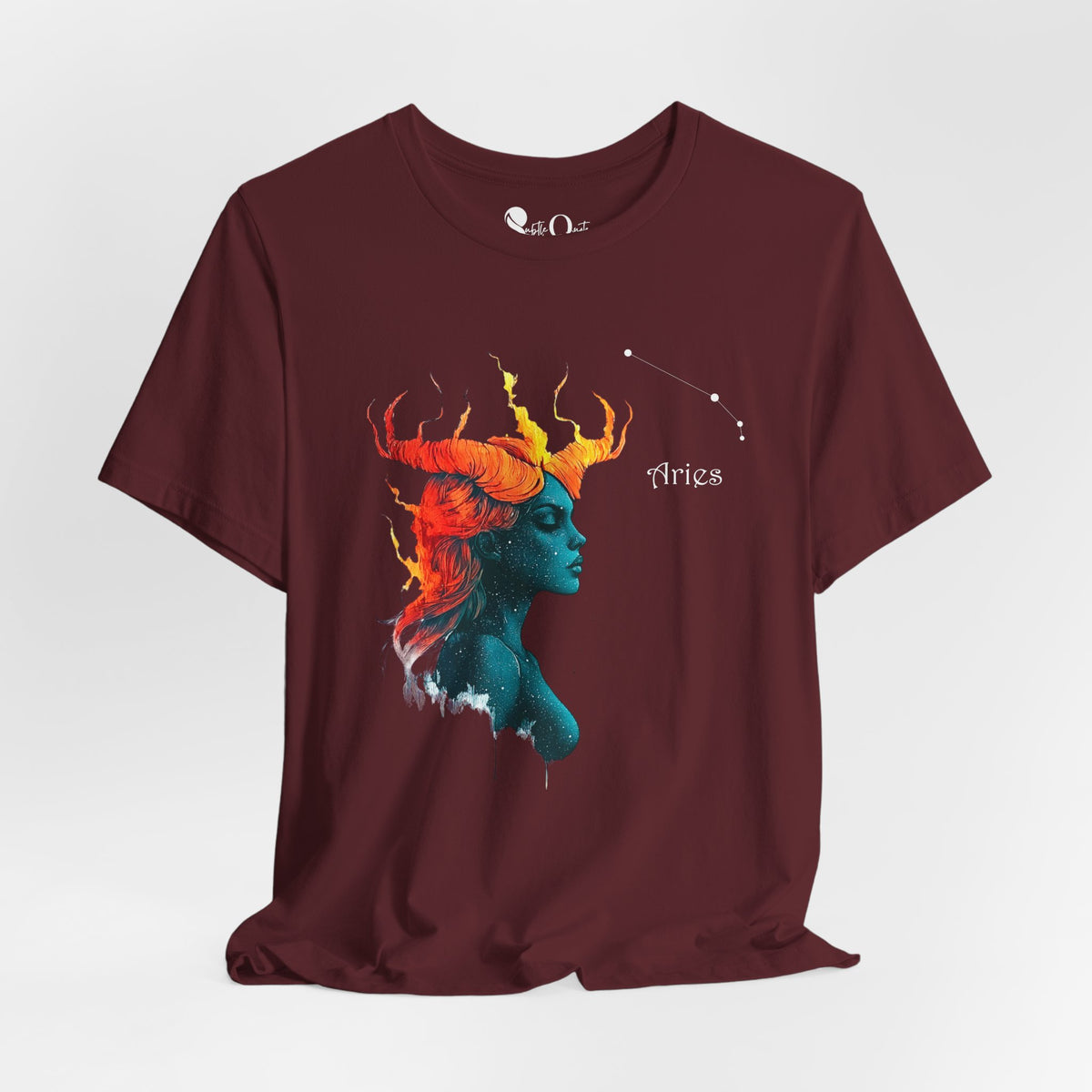 Aries I Zodiac T-Shirt Maroon T-Shirt