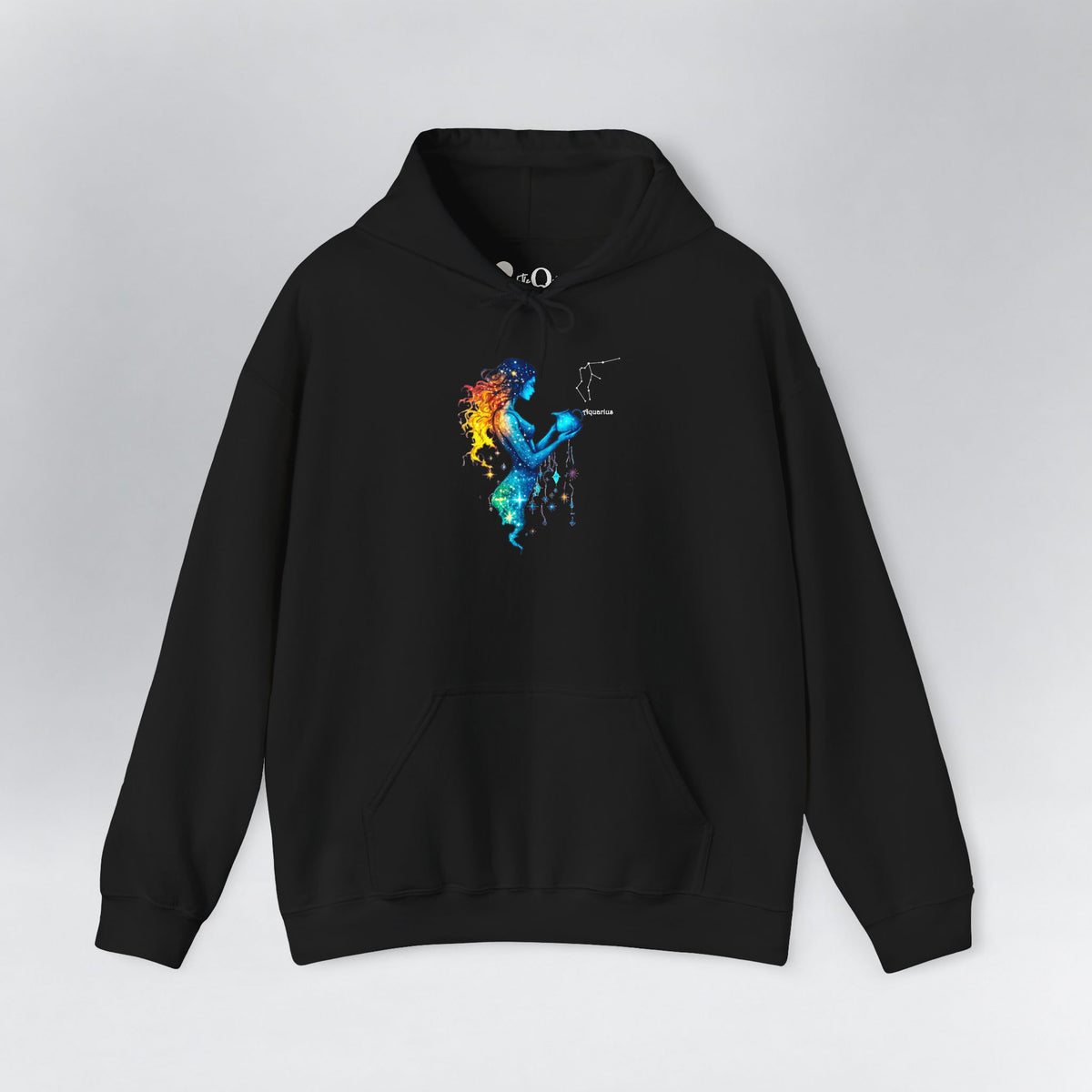 Aquarius Zodiac Hoodie Black Hoodie